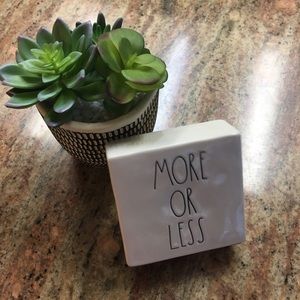 Rae Dunn Less is More Paperweight